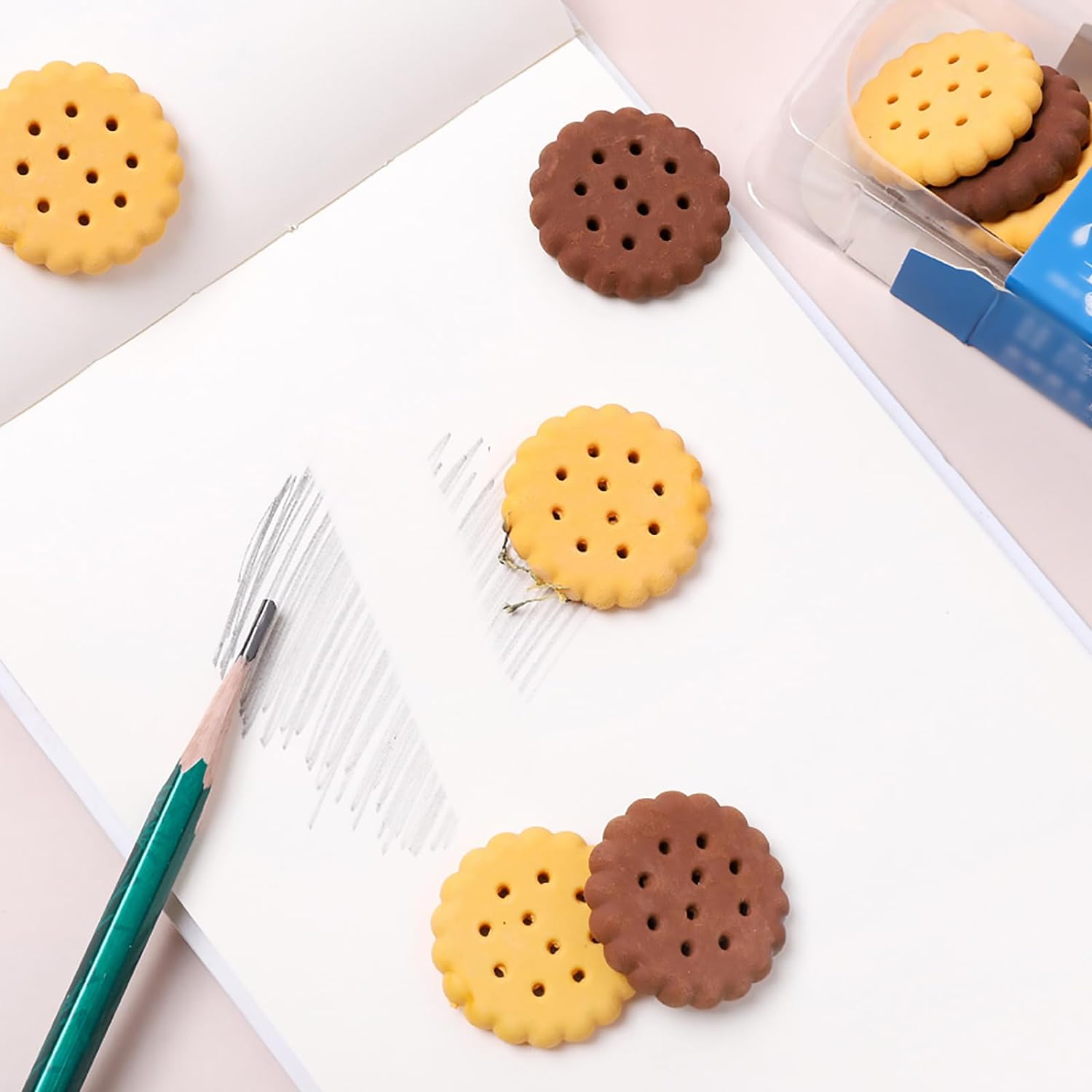 8833 Pack of 6 Erasers Erasers Stationery School Rubber Schools Sketches Office Sign Kid Party Favour Gift Toy Gift Creative Christmas Birthday Gift in Shape Biscuits (6 Pcs Set) 8833 Pack of 6 Erasers Erasers Stationery School Rubber Schools Sketches Office Sign Kid Party Favour Gift Toy Gift Creative Christmas Birthday Gift in Shape Biscuits (6 Pcs Set)